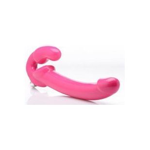 Revolver Vibrerende Strapless Strap-On XXL - Roze